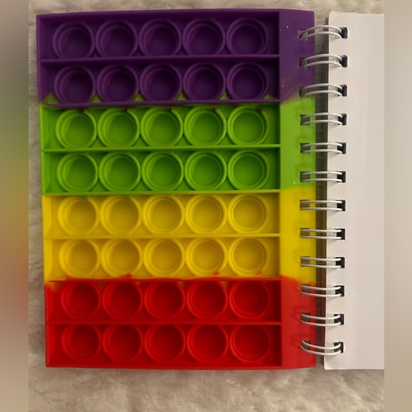 Pop Bubble Fidget Rainbow Notebook - Picture 3 of 5